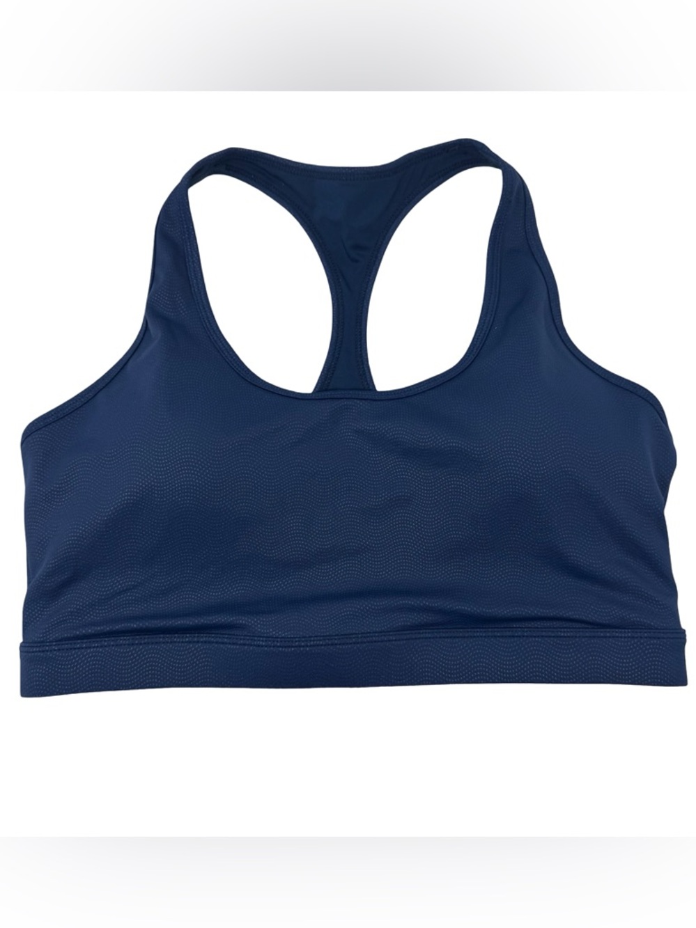 Zyia Active Teal Navy Blue Textured Racerback Sports Bra Size XXL
